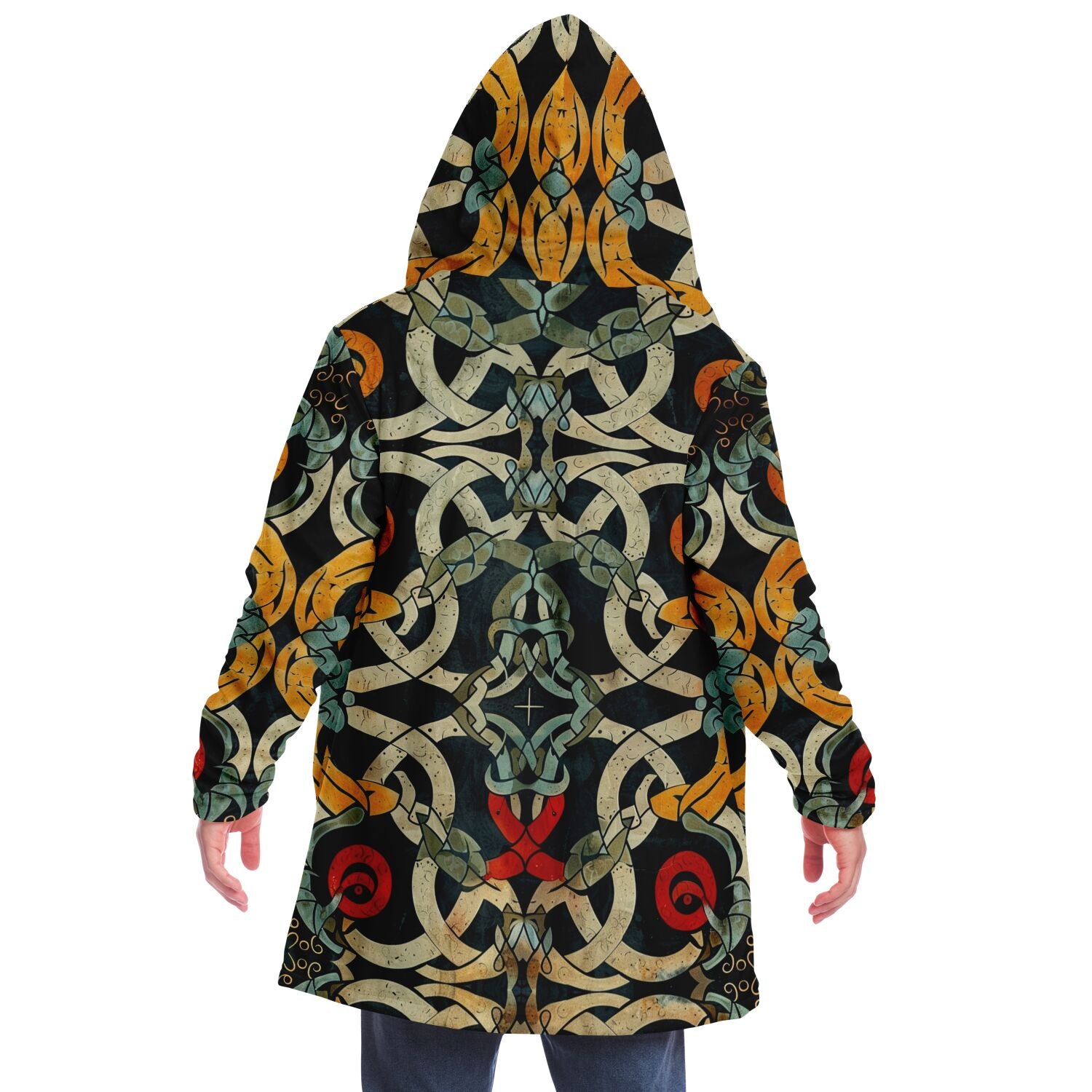 Microfleece Cloak - Norse Viking & Mythology Collection - Jelling Style - Nine Worlds Gear