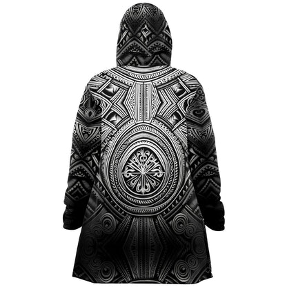 Microfleece Cloak - Polynesian Tribal Art - Nine Worlds Gear