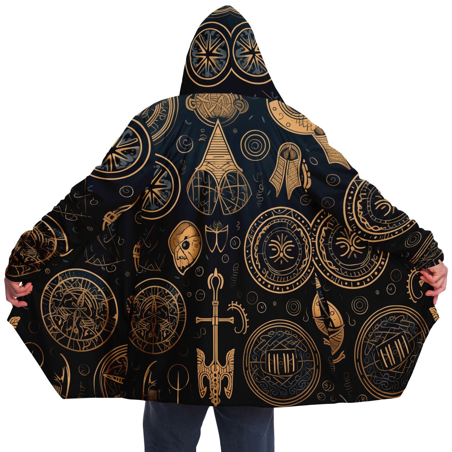 Microfleece Cloak - Norse Viking & Mythology Collection - Viking Spirit - Nine Worlds Gear