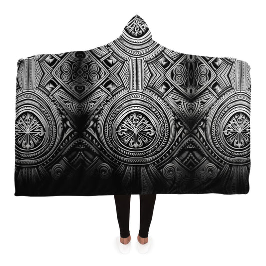 Hooded Blanket - Polynesian Tattoo Art - Nine Worlds Gear