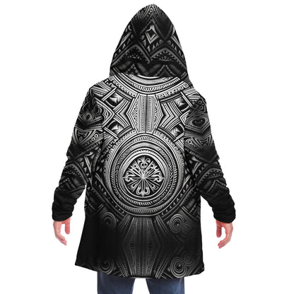 Microfleece Cloak - Polynesian Tribal Art - Nine Worlds Gear